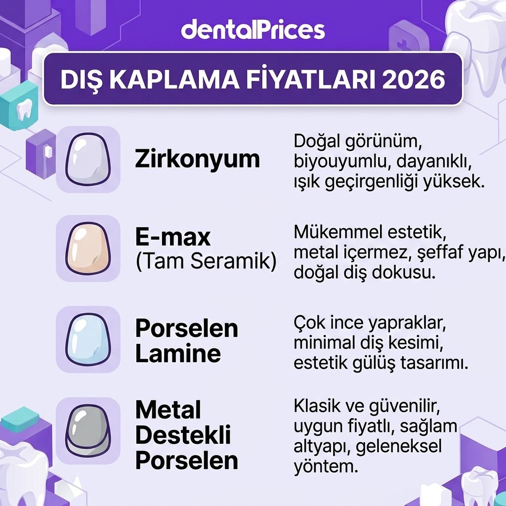 diş kaplama fiyatları 2026